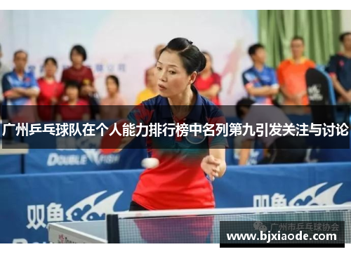 广州乒乓球队在个人能力排行榜中名列第九引发关注与讨论